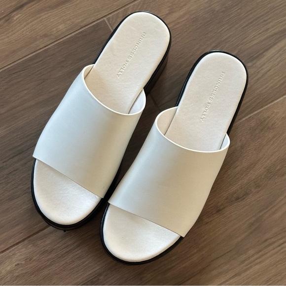 PRINCESS POLLY White Britta Platform Heel Sandals - Picture 6 of 8